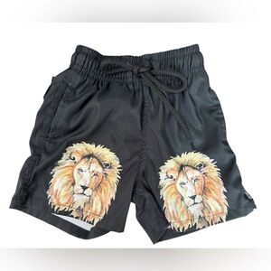 Kenny Flowers Boys Swim‎ Trunks The Mane Attraction Lions Size 4 (runs small)